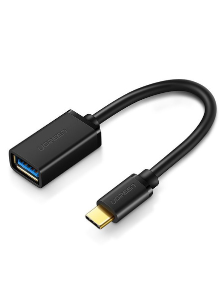 30701 Адаптер OTG UGREEN US154 Type-C - USB 3.0. Цвет - черный. Длина 12см. 30701 Адаптер OTG UGREEN US154 Type-C - USB 3.0. Цвет - черный. Длина 12см.